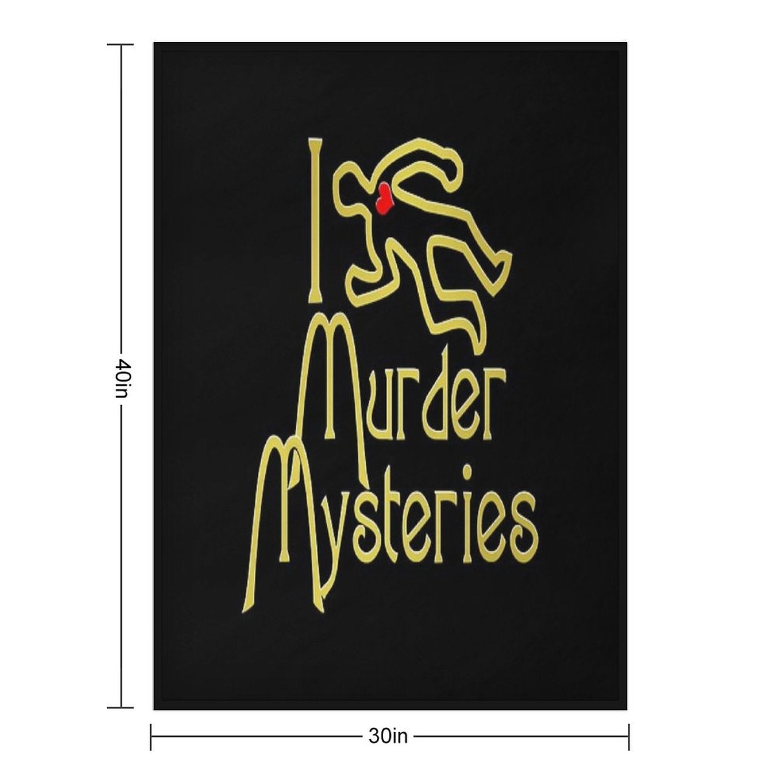 I Love Murder Mysteries Compact Throw Blanket