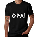 Opa Ancient Greek Pride Greek Funny Greek Party Greece, Small, Blue  Quick-drying T-Shirt