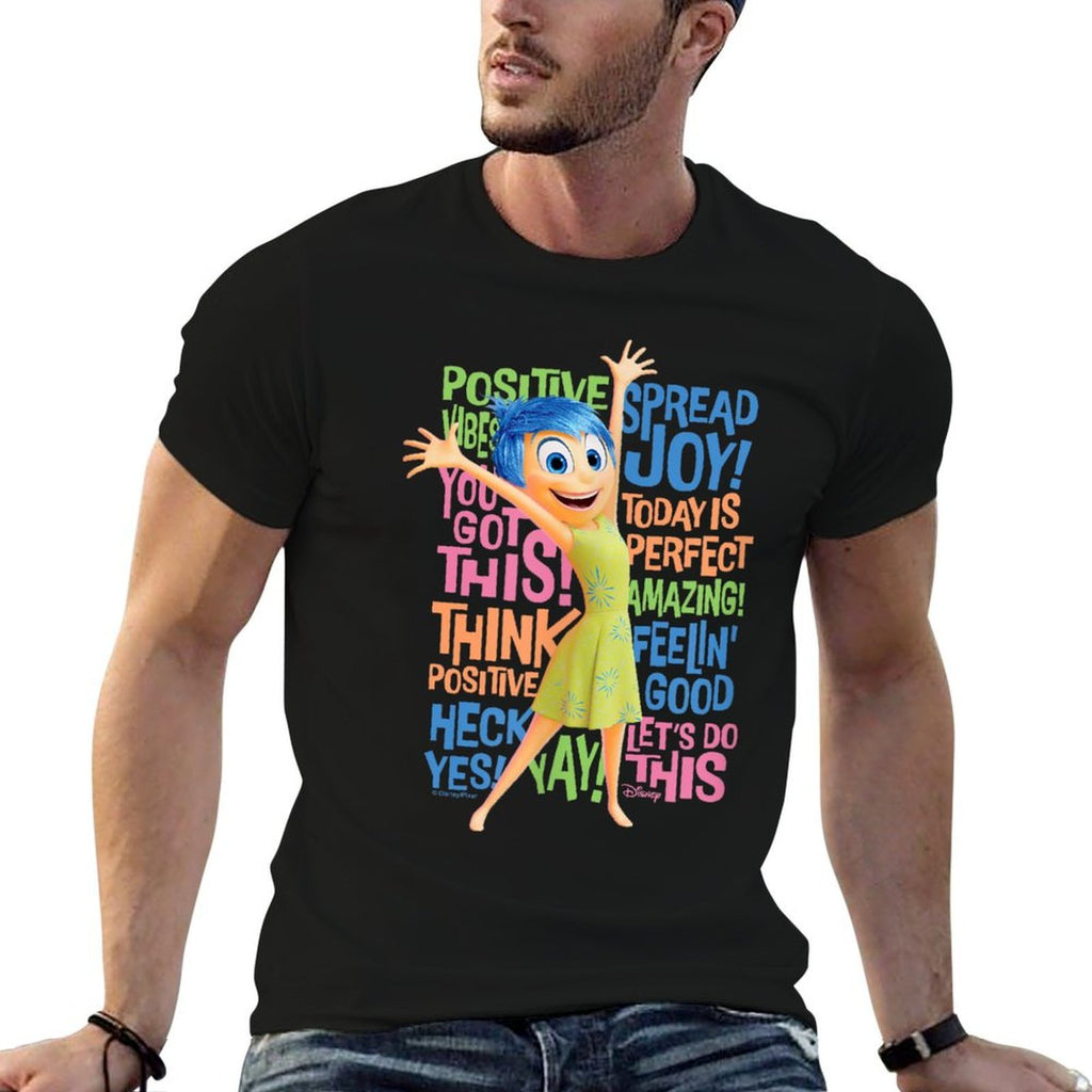 Inside Out 2 - Joy Character Positive Words  Eco-friendly Material T-Shirt