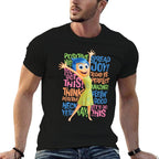 Inside Out 2 - Joy Character Positive Words  Eco-friendly Material T-Shirt