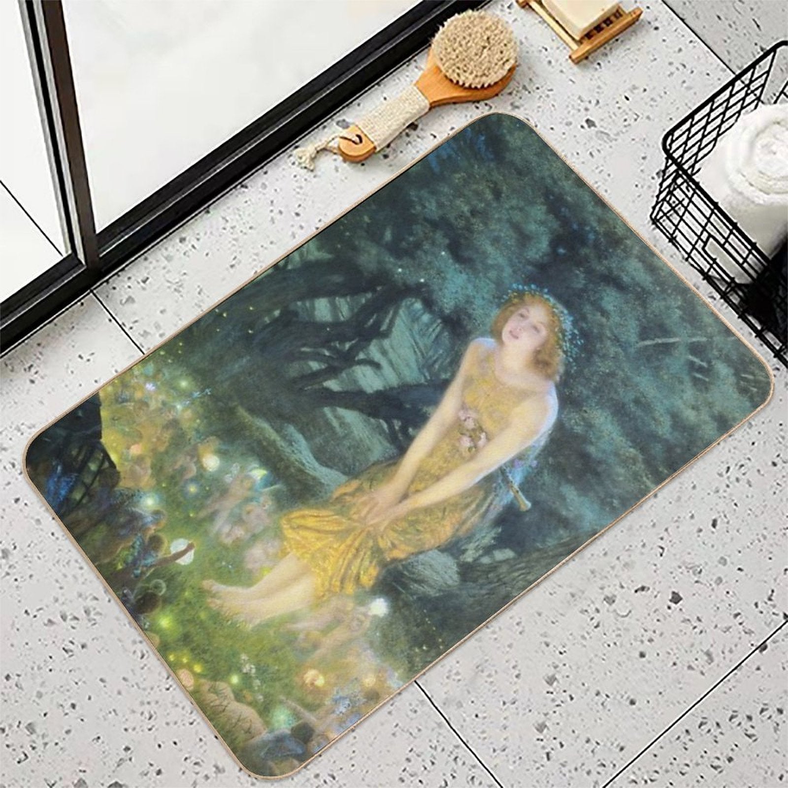 Midsummer Eve Edward Robert Hughes  Multi-Purpose Bath Mat