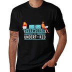 Womens Overworked And Underfucked Sarcastic Saying Funny Meme  Breathable T-Shirt