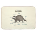 Anatomy of A Raccoon  Dirt-Trapping Bath Mat