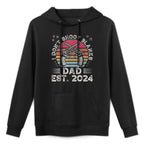 Fathers Day Funny New Dad I Dont Shoot Blanks Est. 2024 Durable Construction Hoodie