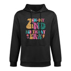Kids In My 2nd Birthday Era Leopard 2 Year Old Bday Girls Kids Colorfast Hoodie
