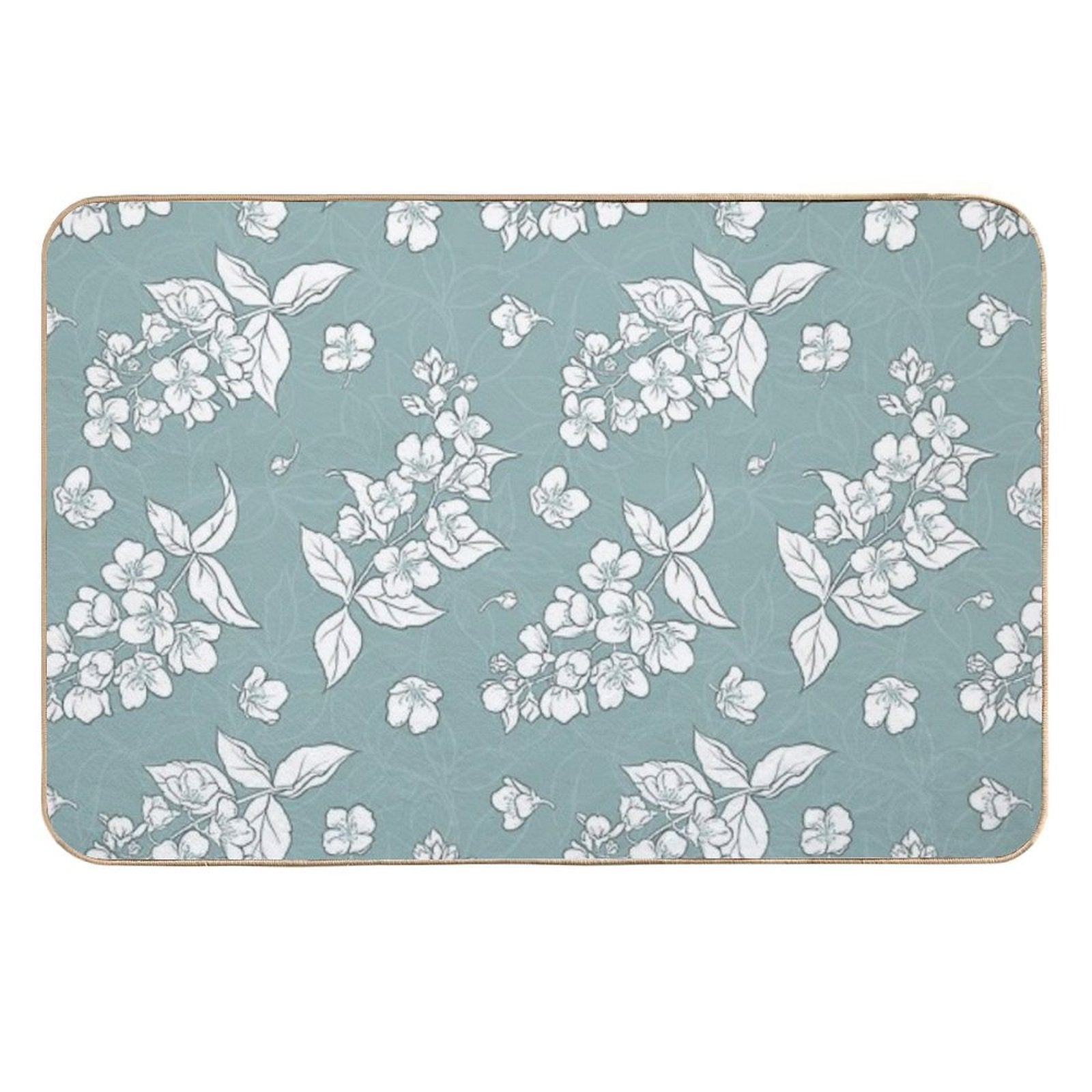 Blur Flower Pattern  Multi-Purpose Bath Mat