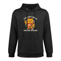 Im Just Here for The Snacks Football Sports Meme Cat Men Women Kids Medium-Weight Fabric Hoodie