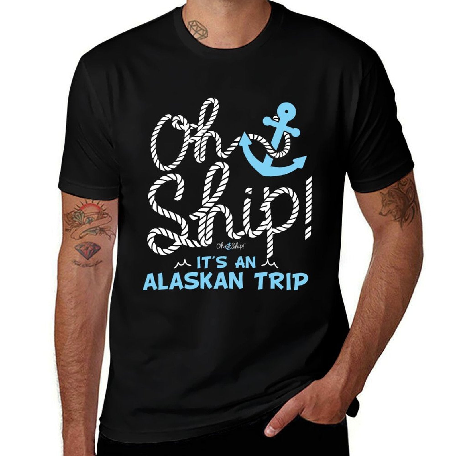 Oh Ship Its An Alaskan Trip - Matching Alaska Cruise  Lightweight T-Shirt