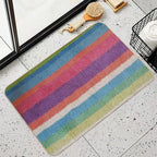 Colorful Stripes Durable Bath Mat