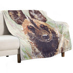 African Wild Dog Premium Throw Blanket