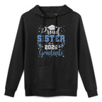 Super Proud Sister of 2025 Graduate Senior Graduation Family Cotton-Polyester Blend Hoodie