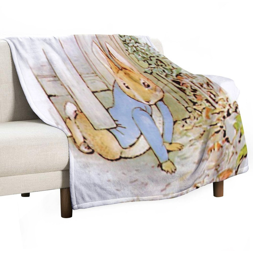 Beatrix Potter - Peter Rabbit Escapes Travel-friendly Throw Blanket