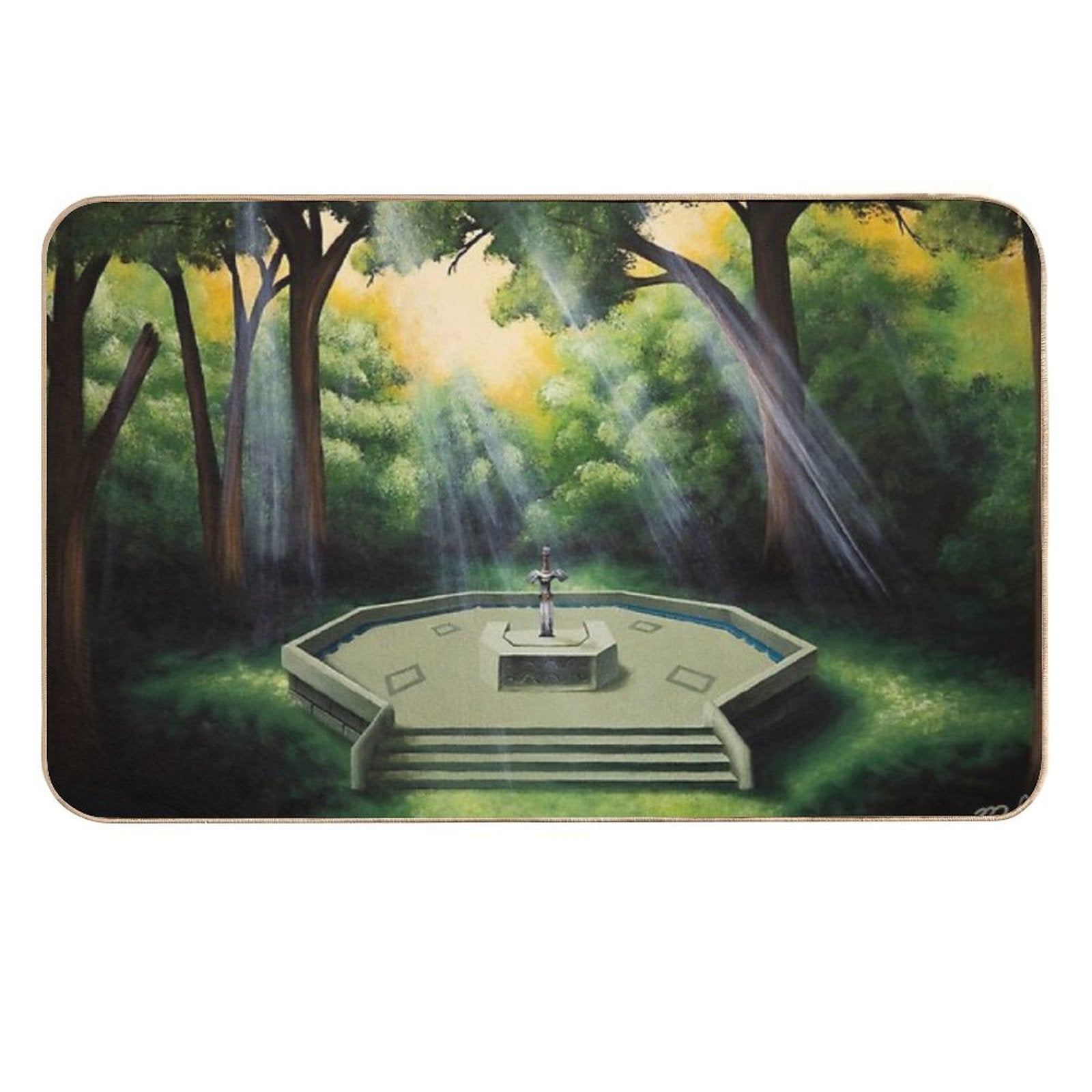 Pedestal of Time  Slip-Resistant Bath Mat