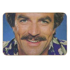 Tom Selleck Funny Face Mask Magnum P.I. Style  Rapid-Drying Bath Mat