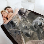 A LOT of Rock Hyrax Here Shrink-resistant Throw Blanket