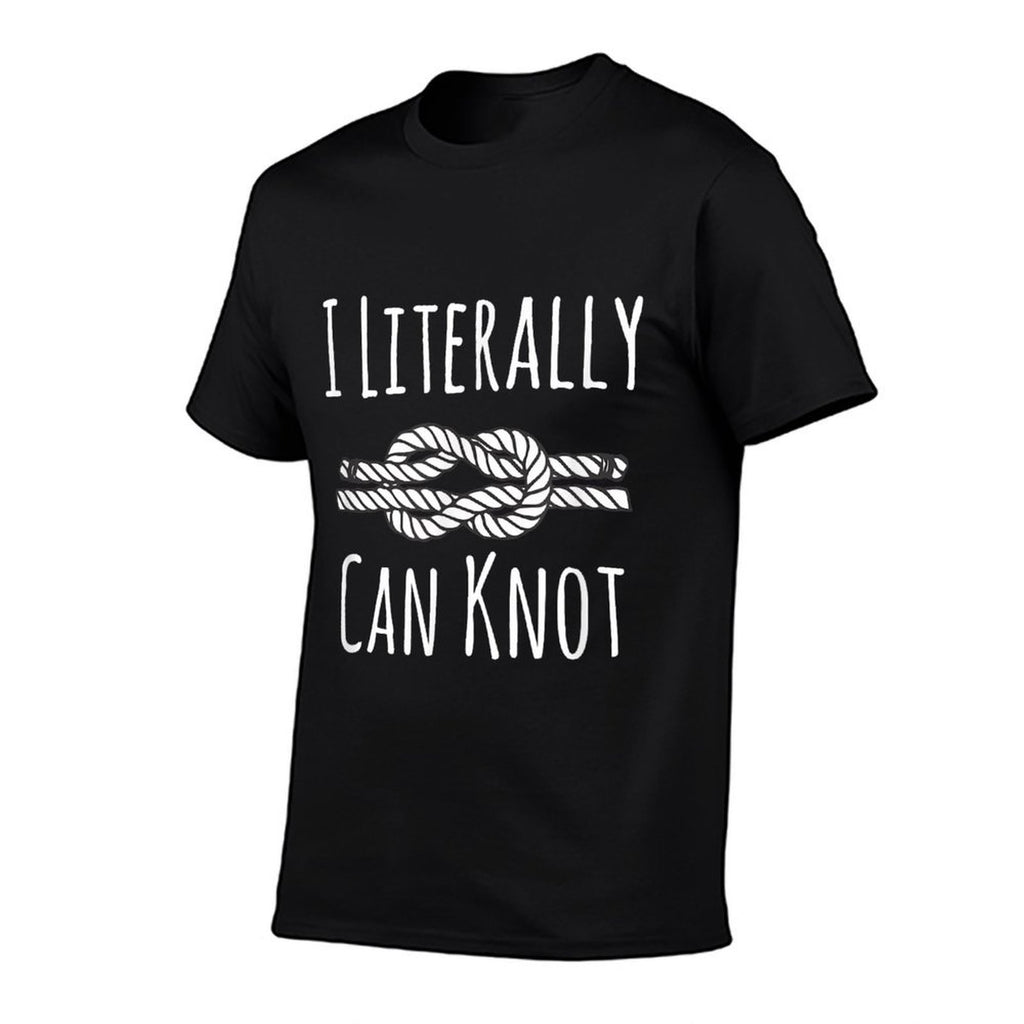 I Literally Can Knot Funny Knotting  Oversized Silhouette T-Shirt