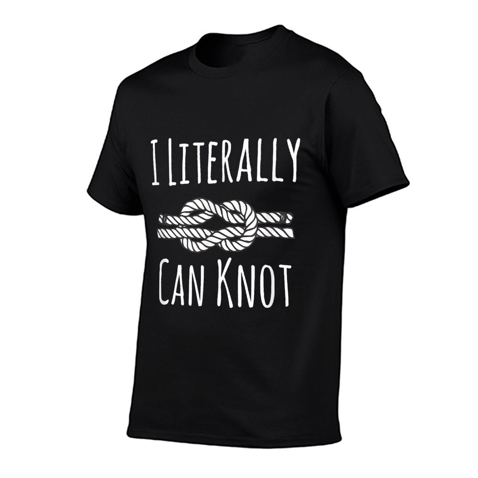 I Literally Can Knot Funny Knotting  Oversized Silhouette T-Shirt