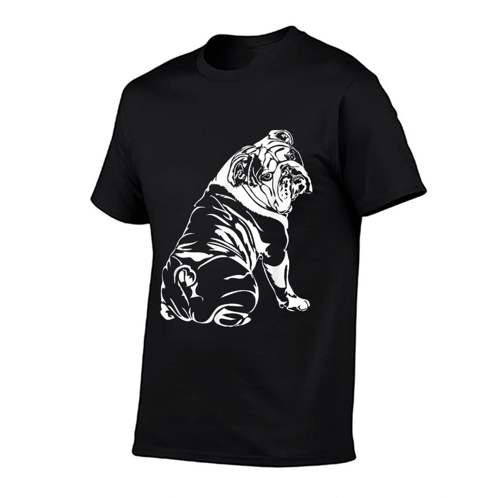 Funny English Bulldog Dog Hund Men Women Girls Kids  Wrinkle-resistant T-Shirt