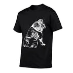 Funny English Bulldog Dog Hund Men Women Girls Kids  Wrinkle-resistant T-Shirt