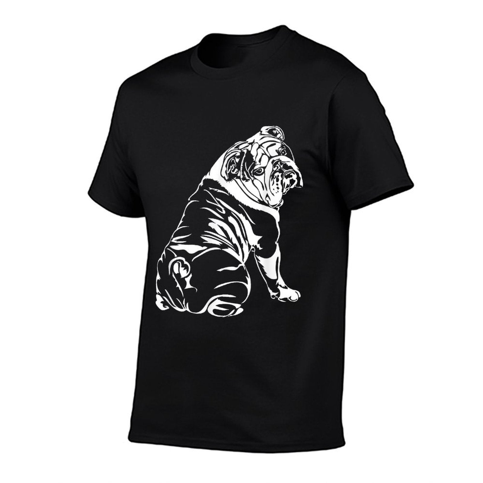 Funny English Bulldog Dog Hund Men Women Girls Kids  Wrinkle-resistant T-Shirt
