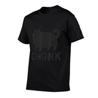 Chunk Black Cat Chubby Funny Chonky Meme Animal Cats Lover Men Women  Slim-fit Cut T-Shirt
