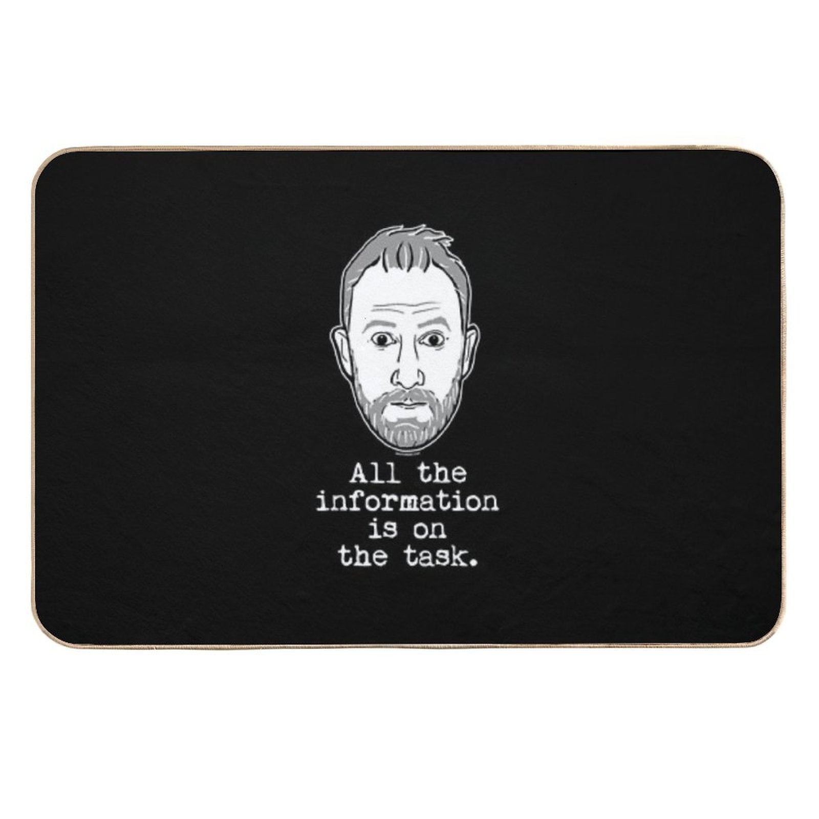 Taskmaster - All The Information Is on The Task - Alex Horne  Non-Slip Bath Mat