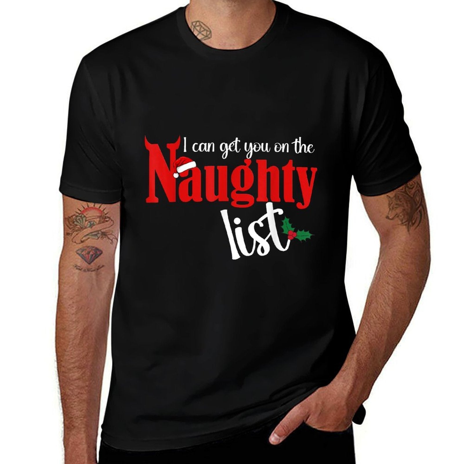 I Can Get You On The Naughty List Christmas Party  Easy-care T-Shirt