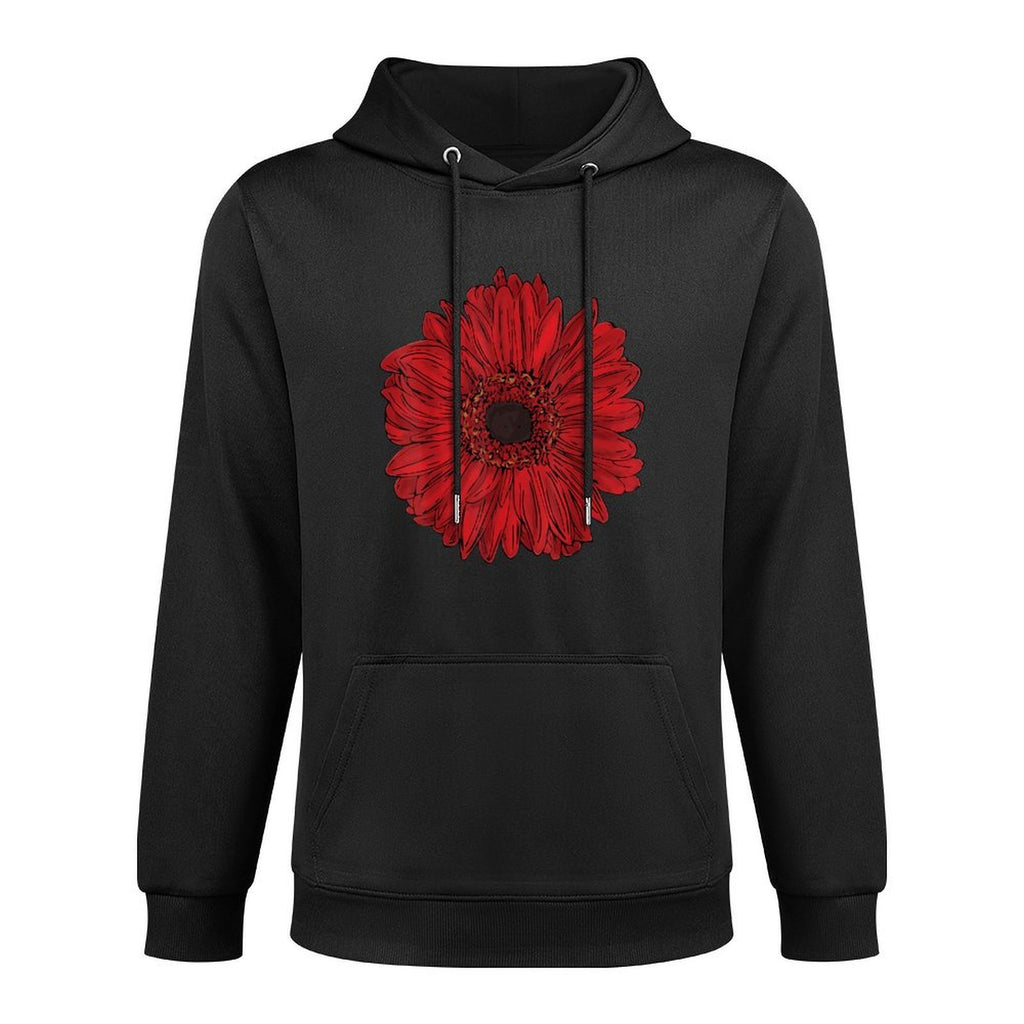 Really Like Gerbera Red Daisy Winter Flower All-Day Comfort Hoodie