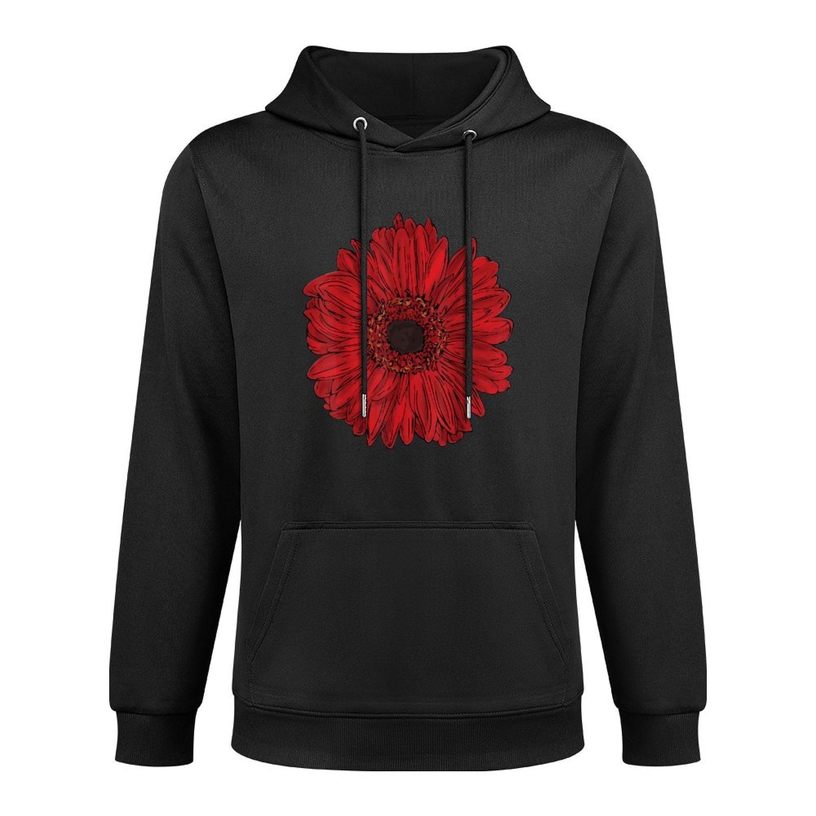 Really Like Gerbera Red Daisy Winter Flower All-Day Comfort Hoodie