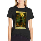 Salem 1692 Halloween Witch They Missed One Tarot Card Women  Stretchy T-Shirt