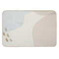Neutral Soft Abstract Watercolor Background  Easy Maintenance Bath Mat