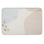 Neutral Soft Abstract Watercolor Background  Easy Maintenance Bath Mat