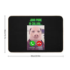 John Pork Is Calling  Non-Slip Bath Mat