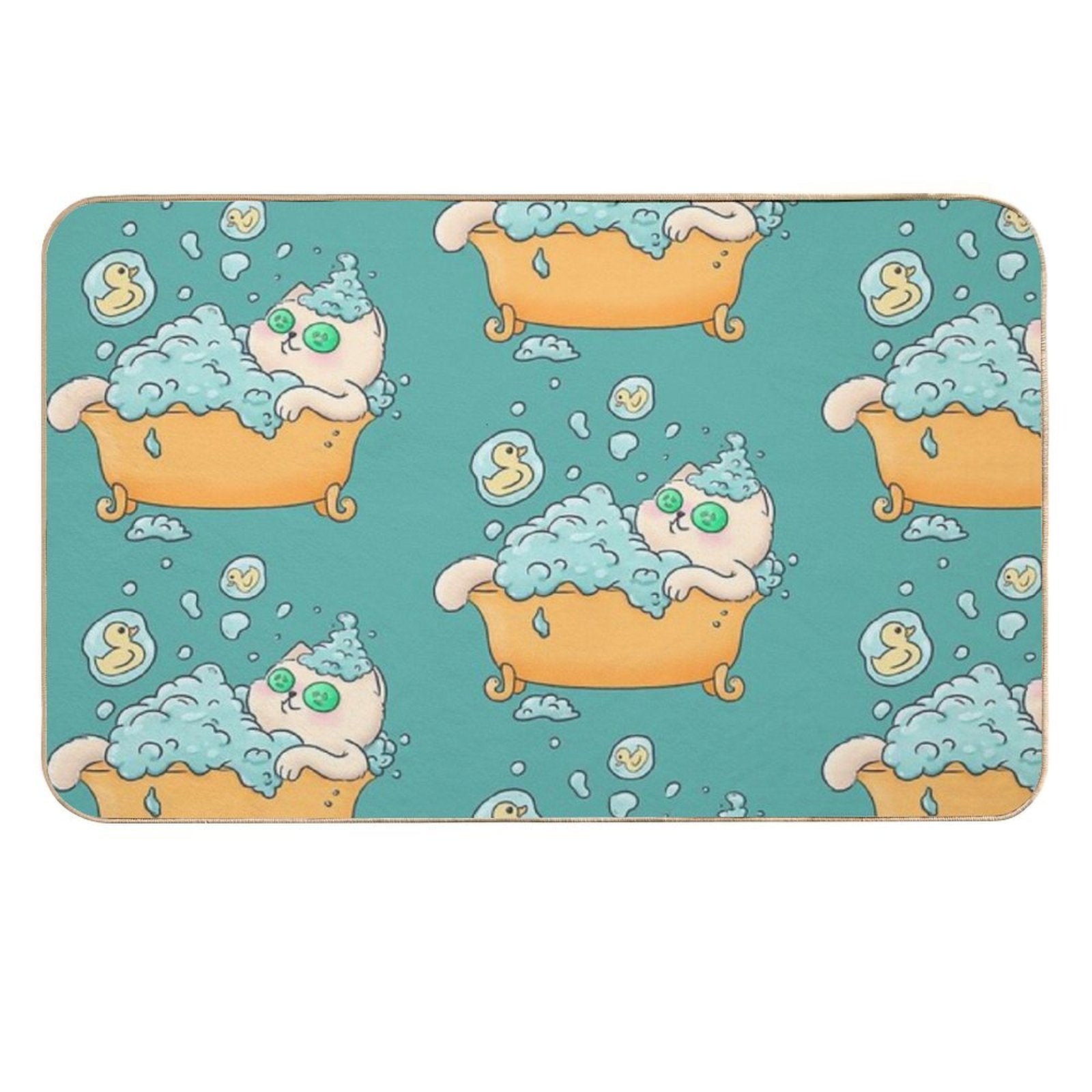 Bubble Bath SPA Cat  Easy Maintenance Bath Mat