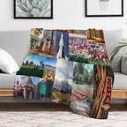 Alamabma Aesthetic Collage Shrink-resistant Throw Blanket