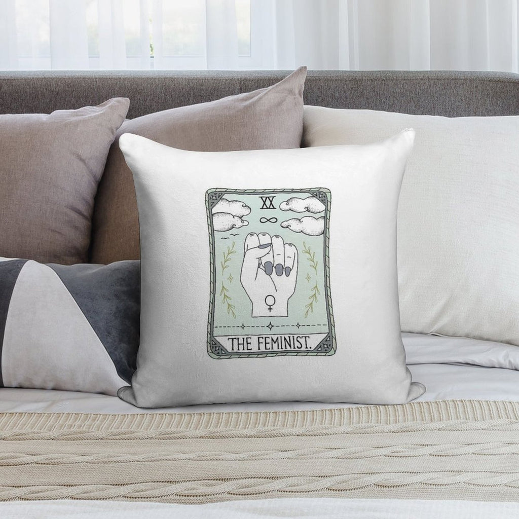 The Feminist Soft Ultra-Soft Texture Throw Pillow