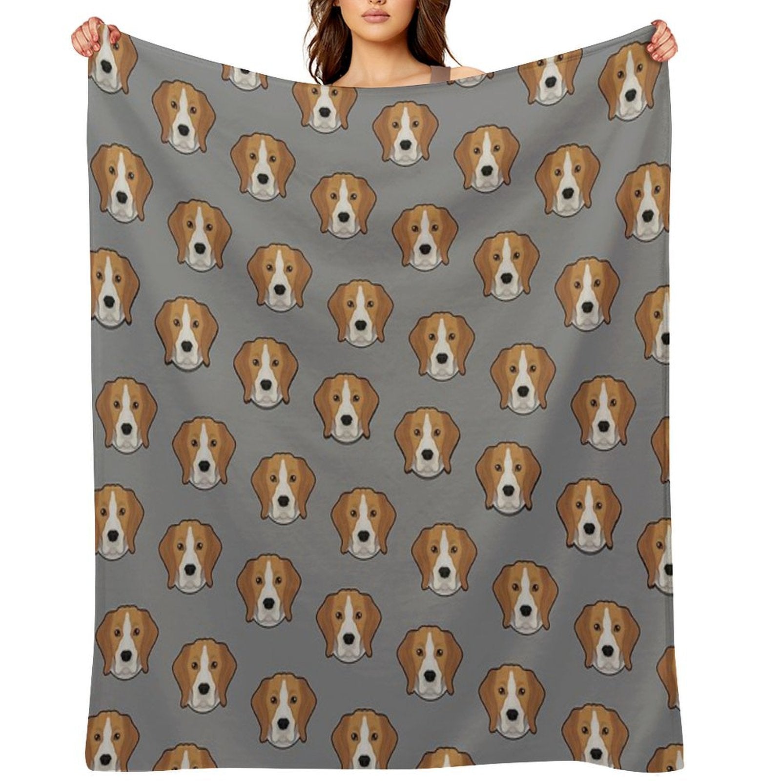 BEAGLES, BEAGLES AND MORE CUTE BEAGLES ~  BEDDING All-season Throw Blanket