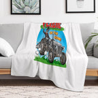 Little Grey Fergie on The Move! Shrink-resistant Throw Blanket