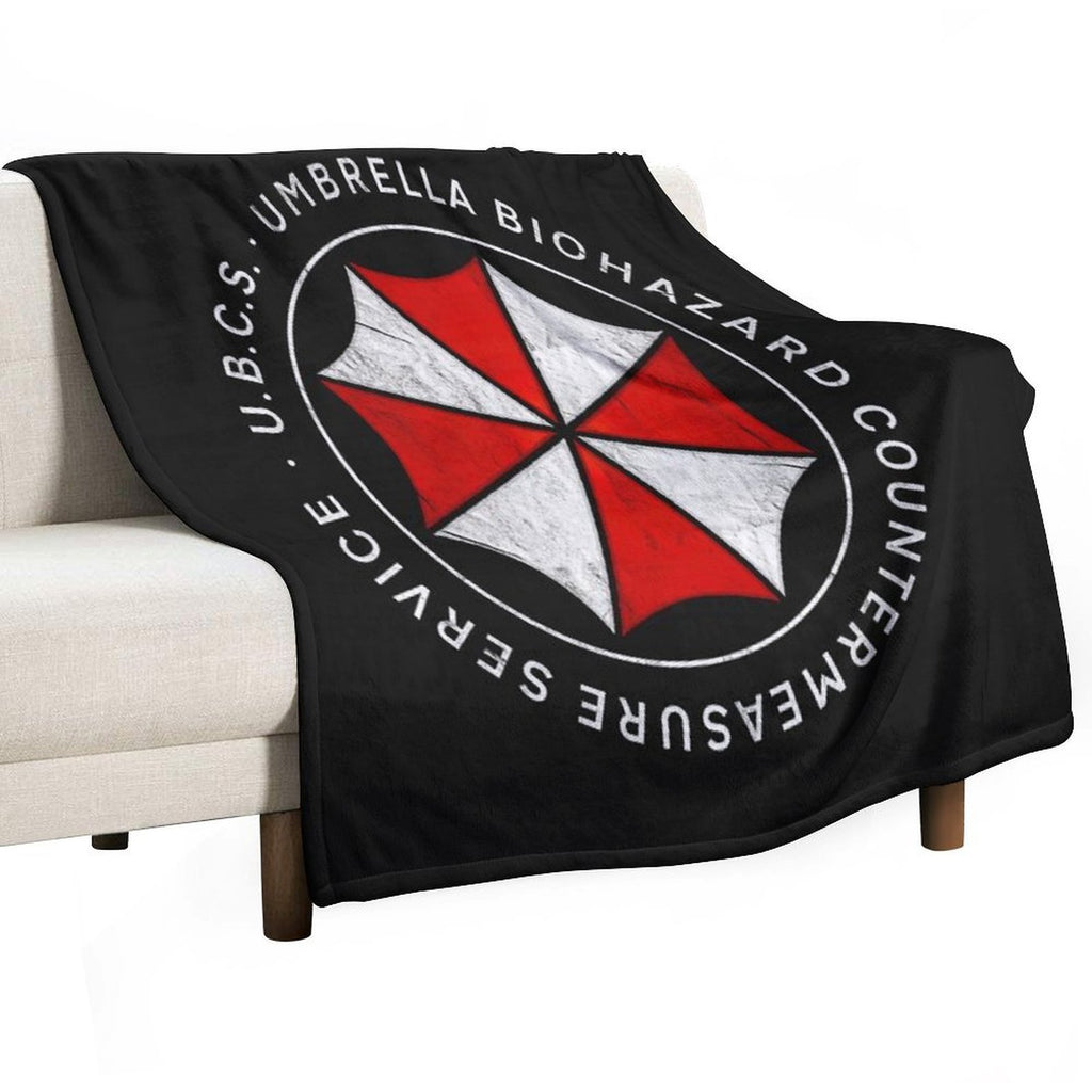Umbrella Biohazard Countermeasure Service  Resident Evil 3 Plush Throw Blanket