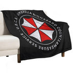 Umbrella Biohazard Countermeasure Service  Resident Evil 3 Plush Throw Blanket