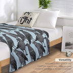 Cute Crow Pattern All-season Throw Blanket