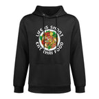 Asian Cuisine Thailand Food Gourmand Life Is Short Thai Kangaroo Pocket Hoodie