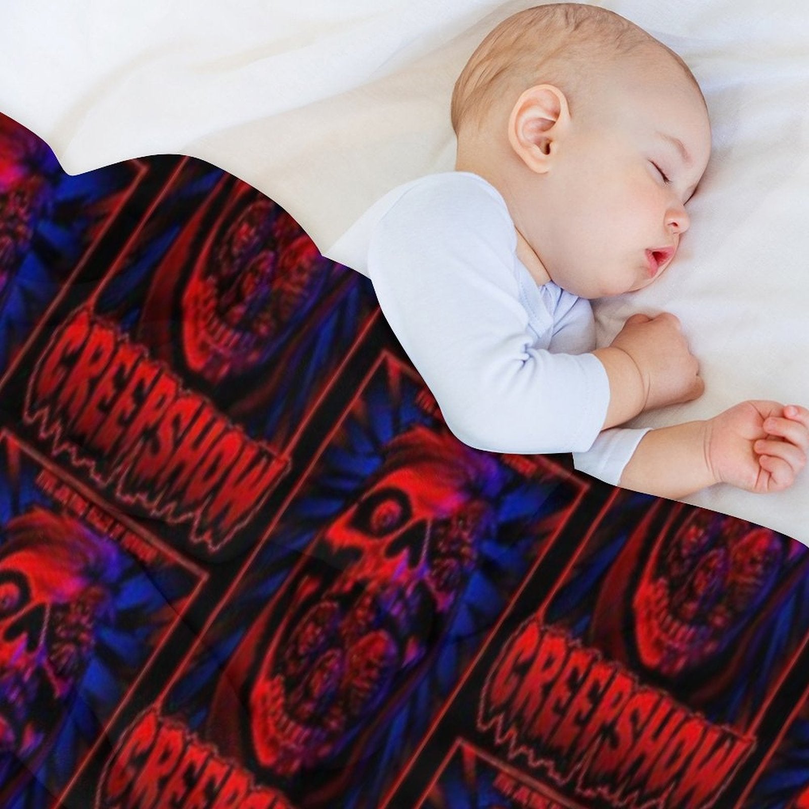 Five Jolting Tales of Horror! Shrink-resistant Throw Blanket