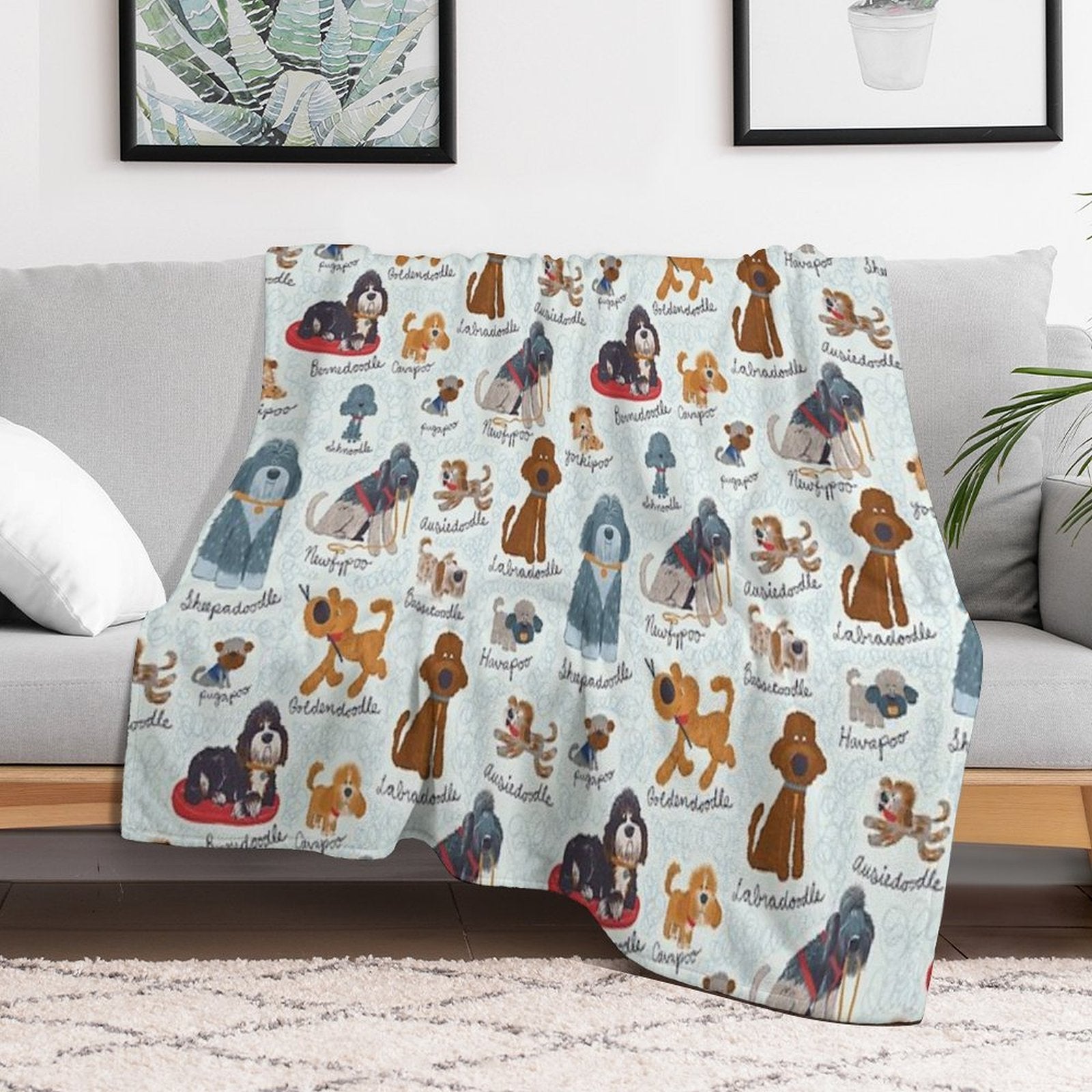 Oodles of Doodles Quick-dry Throw Blanket