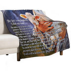 Psalm 23 Bible Verse Velvety-soft Throw Blanket