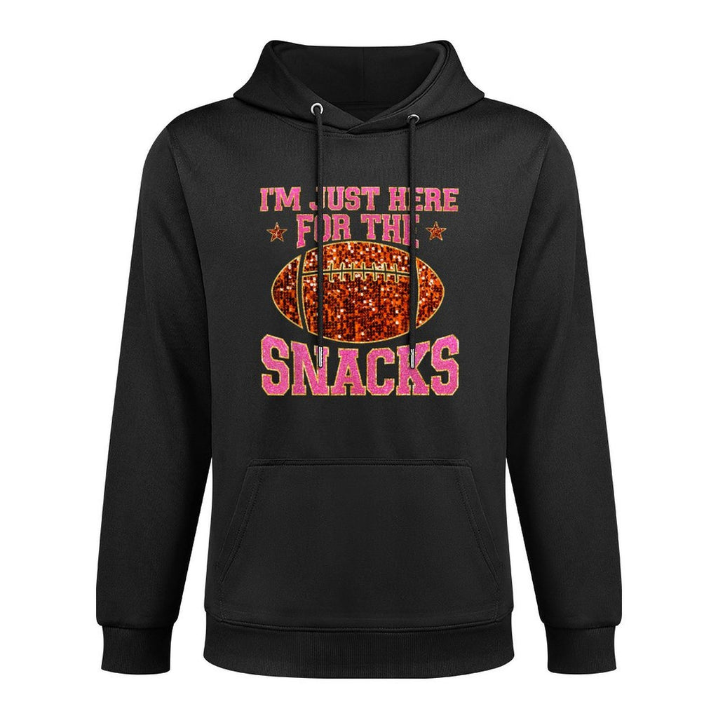 Im Just Here For The Snacks Football Game Day For Women Girl Pilling-Resistant Hoodie