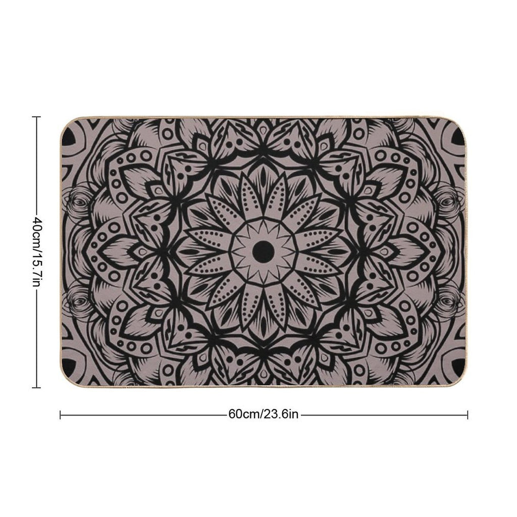 Mandala  Slip-Resistant Bath Mat