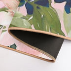 Spring, Floral Watercolor, Pink Rose Bouquet  Versatile Bath Mat