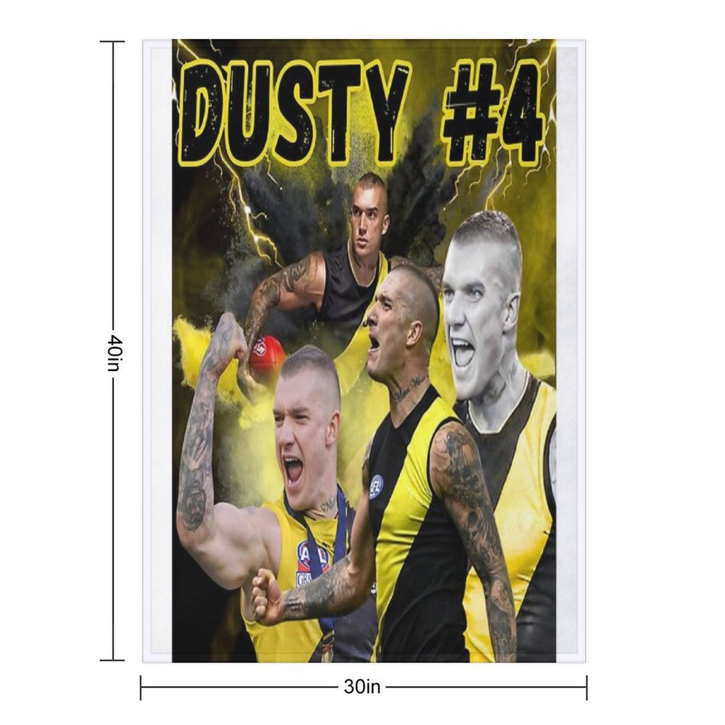 Dustin Martin Richmond Football Club AFL Travel-friendly Throw Blanket