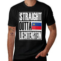 Storecastle Straight Outta Liechtenstein Funny Gift  Trendy Pattern T-Shirt